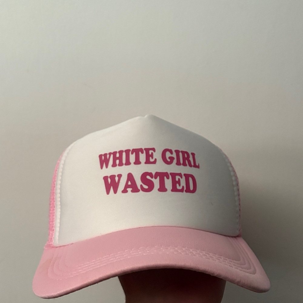 Pink and White Trucker Hat